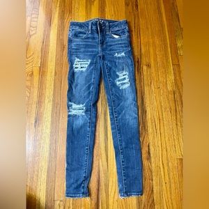 AE Women’s patched jeggings size 0